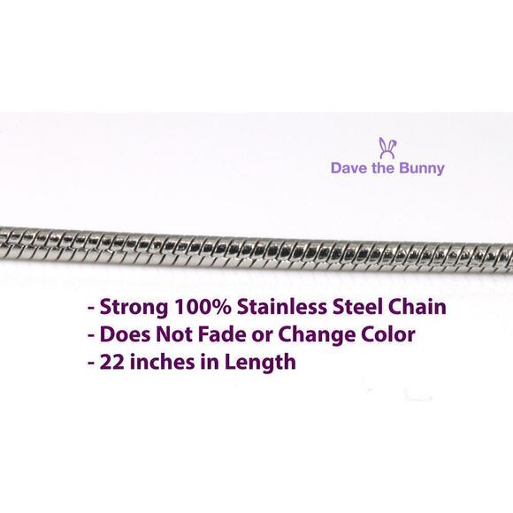 Hedgehog Necklace - Hedgehog Stuff Stainless Steel Chain - Picture 5 of 6